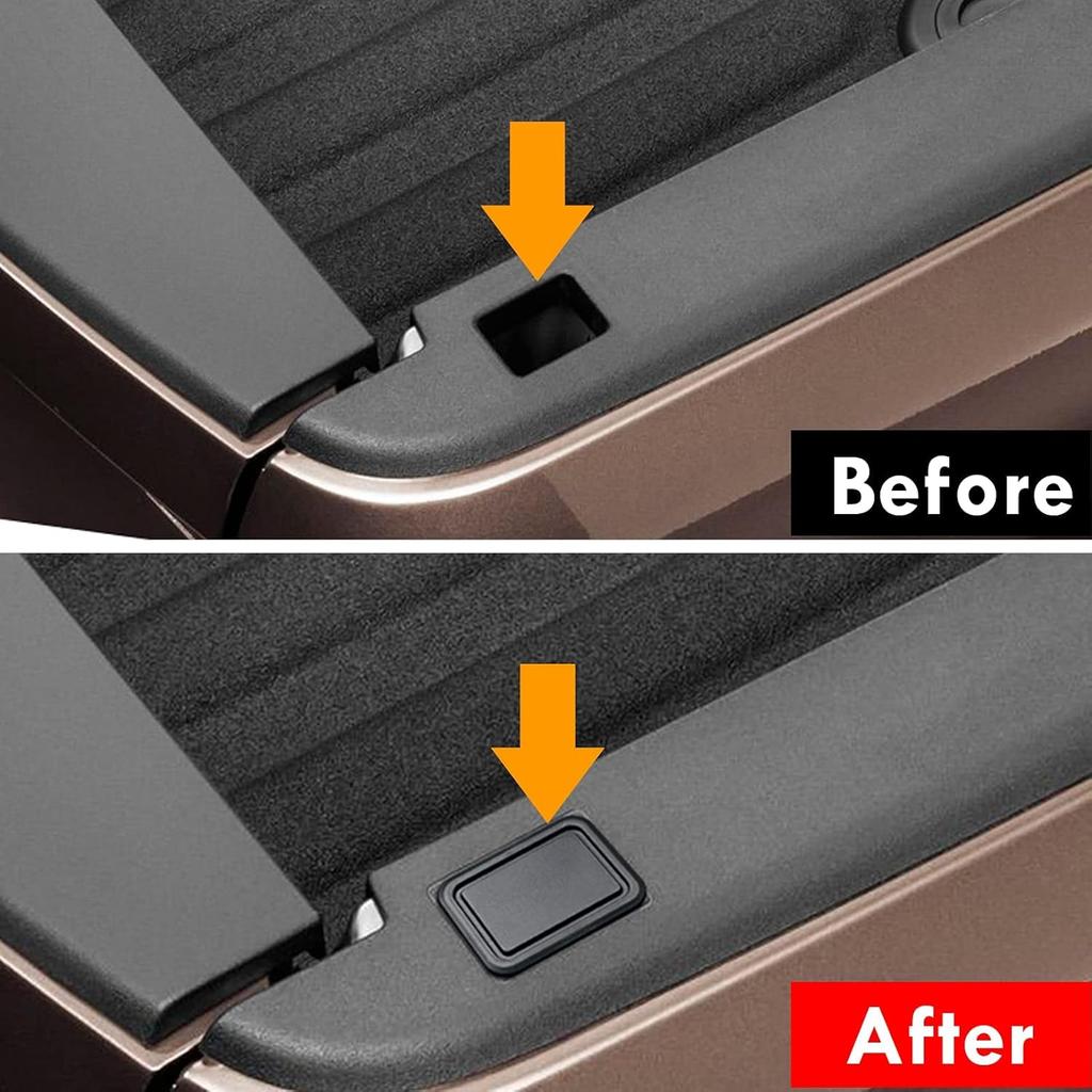 Moonlinks Ram 1500 Stake Pocket Covers, Rear Truck Bed Rail Stake Pocket Cover Compatible with Dodge Ram -2024 2025 2026(Set of 2)