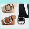 Leopard Print Pu Belt For Women With Alloy Pin Buckle For Vintage And Trendy Looks