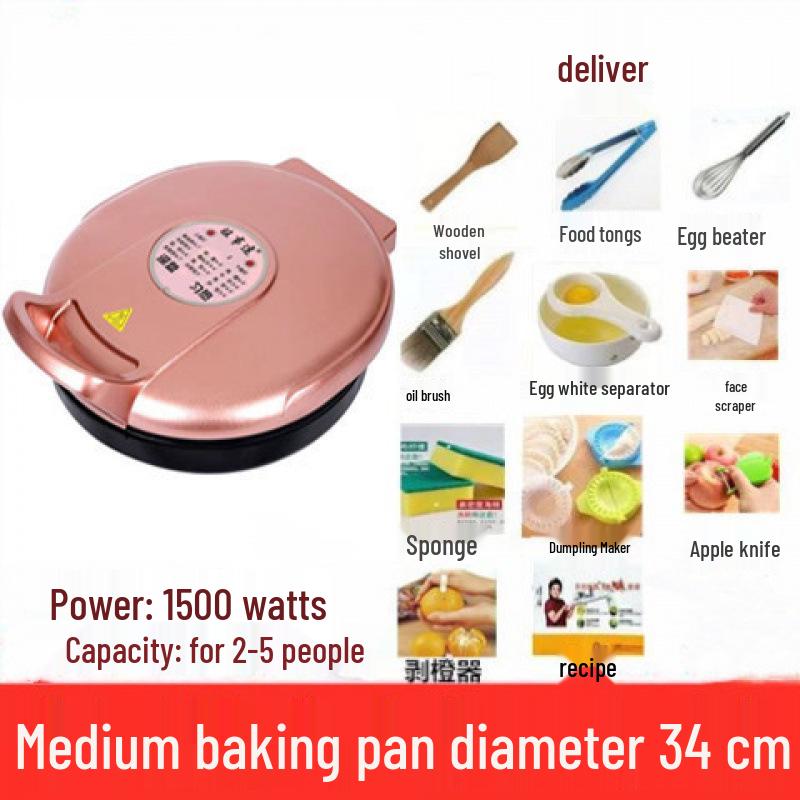 Large Multifunctional Double-Sided Electric Griddle with Deepened Design