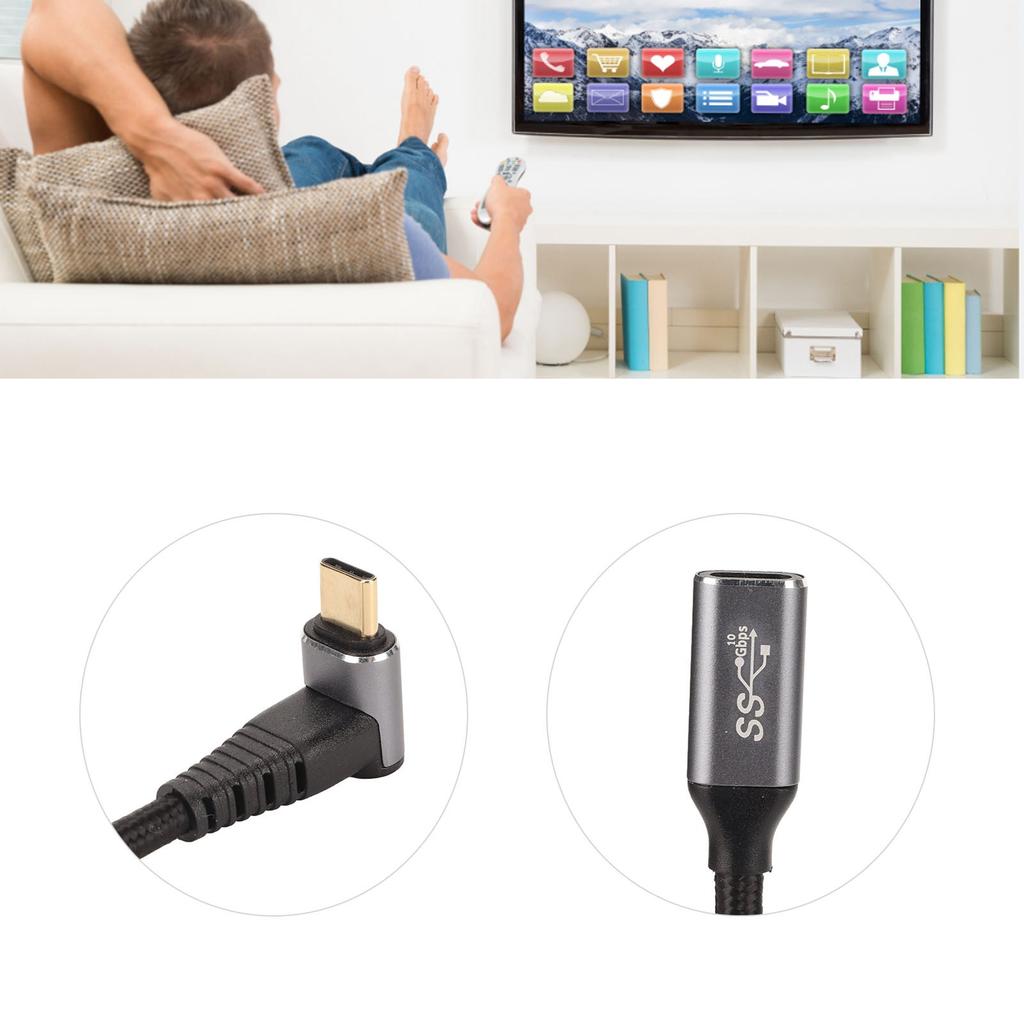Кабель USB C 3.2 Папа-Мама PD100W Быстрая Зарядка 10 Гбит/с 4K При 60 Гц USB C Зарядный Кабель для Игровых Консолей