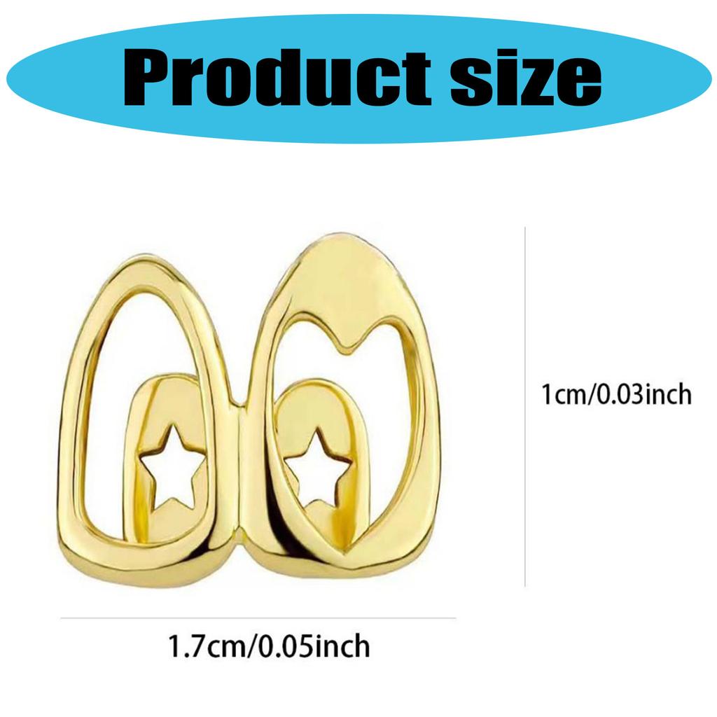 Дизайн «Пустое сердце» Медные гриллзы Портативный аксессуар для вечеринок и любителей фестивальной моды