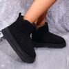 Модные женские ботинки Дизайнерские повседневные туфли на плоской подошве Женские 2025 Новые Ретро Плюшевые Толстые Теплые Снежные Ботинки Зимние Роскошный Бренд Женские Ботильоны