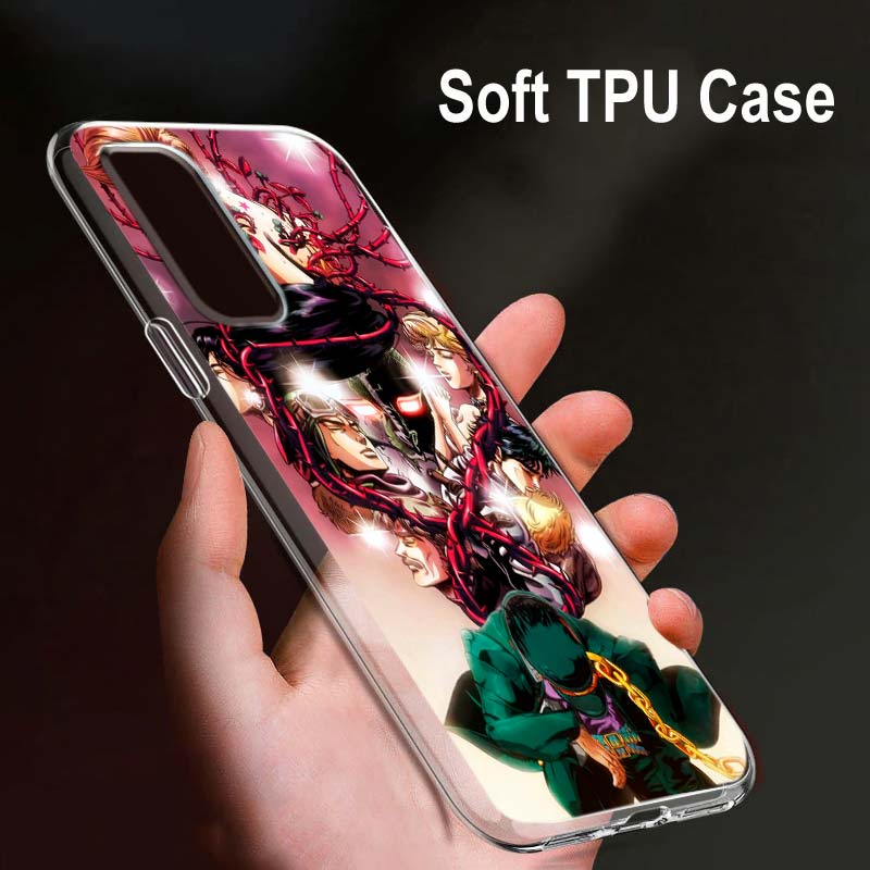 Jojo's Bizarre Adventure Jojo для OPPO Reno7 SE 6 5 ZF 4G 5G Find X2 X3 Neo Lite Pro Plus прозрачный мягкий чехол для телефона
