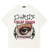 EYE OF CHAOS Графическая футболка Хлопковая футболка Унисекс Топы Футболки Летняя с коротким рукавом Футболка