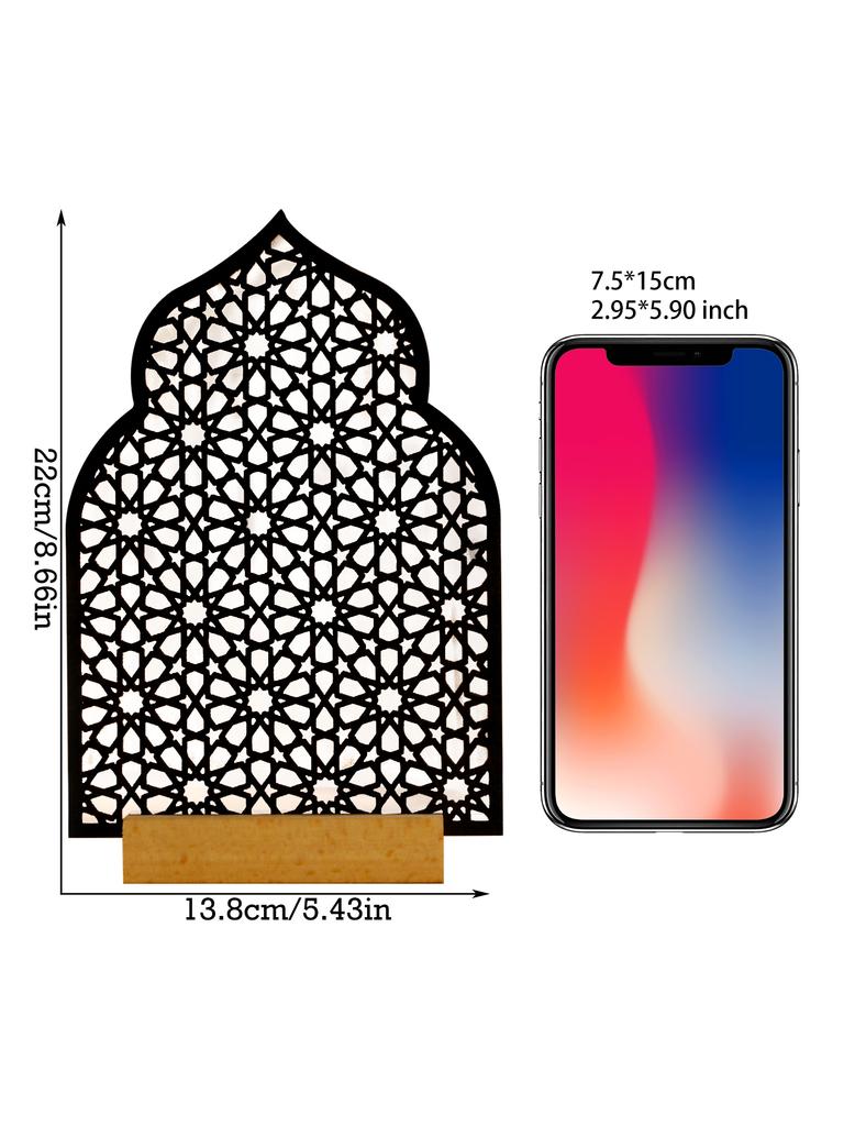 1 шт. Рамаданские украшения Полые деревянные украшения Ид Мубарак Счастливого Рамадана мусульманский декор Рамадан Карим Праздничные украшения