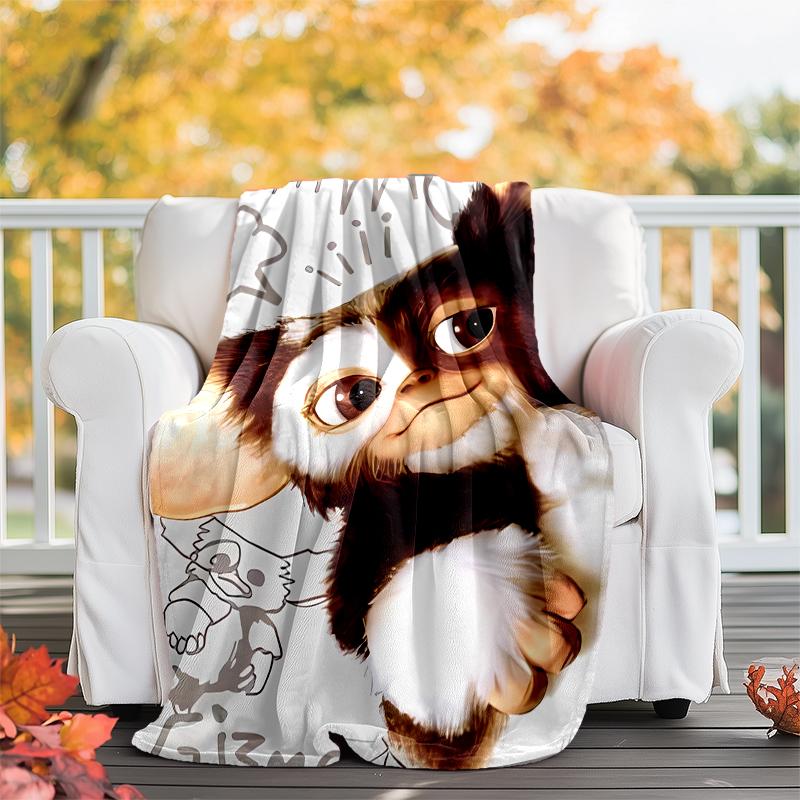Gremlins Theme Printed Blanket - Perfect for Couch, Bed, Travel & Outdoor Use | Machine Washable, Cozy & Durable.