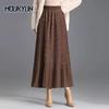 Женская юбка дамы с высокой талией длинные свободные плиссированные юбки женские Faldas
