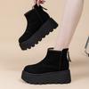 2025 New Casual Short Boots Women's Martin Boots Non-slip Heightened Thick-soled Snow Boots Children's Autumn and Winter Women's Shoes 9079