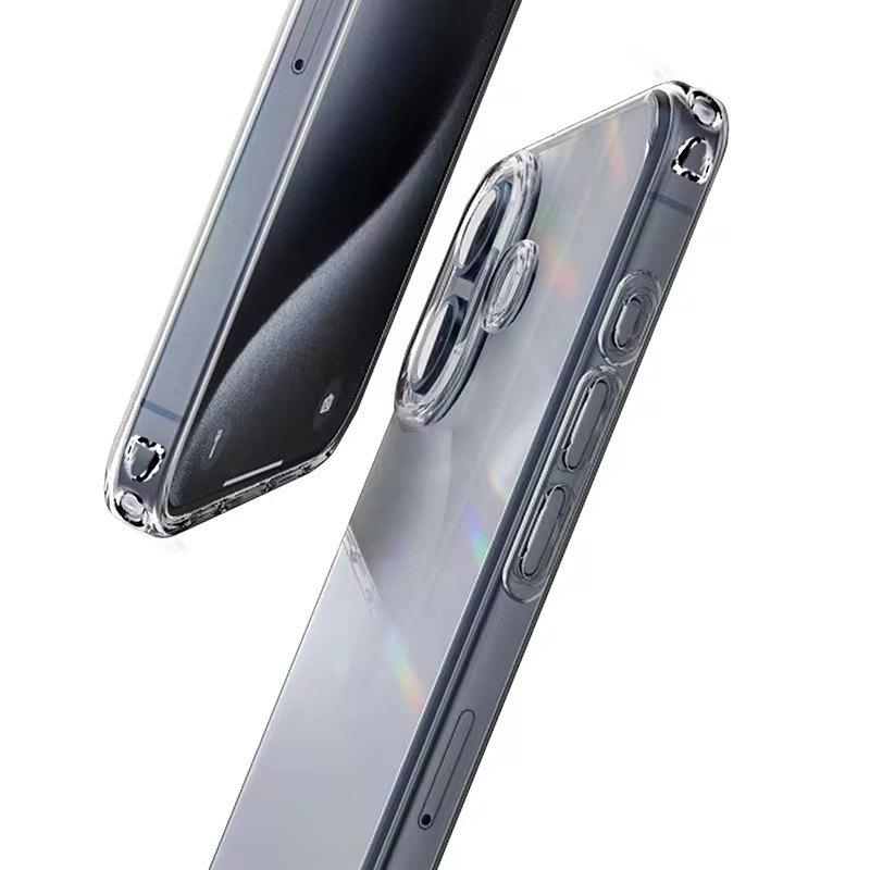 Чехол TPU Clear для iPhone 16 15 14 13 12 11 Pro Max XS Max Ультратонкий мягкий чехол для iPhone 16 15 14 13 Pro Max Чехол
