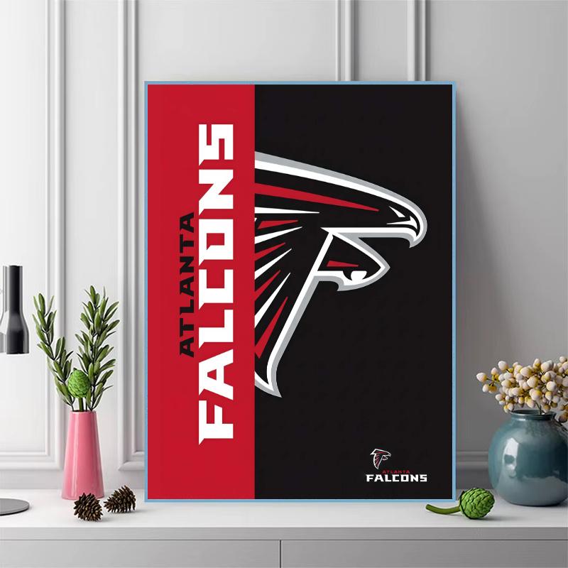 Atlanta Falcons 100% Round Full Drill 5D DIY Diamond Painting Embroidery Cross Stitch Rhinestone Décor