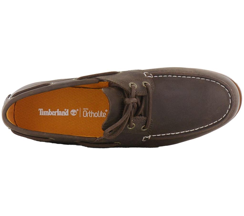 Timberland Cedar Bay Boat Shoe - Мужские классические туфли-лодочки из кожи коричневого цвета TB0A29YG-931 ОРИГИНАЛ