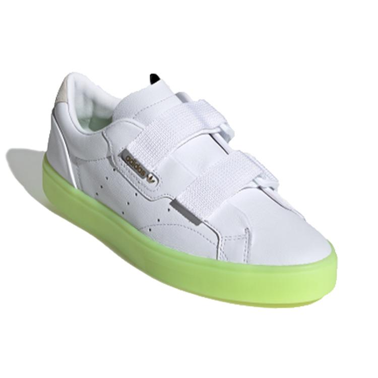 adidas Женские 'Бело-желтые' босоножки на изящных ремешках EE8279