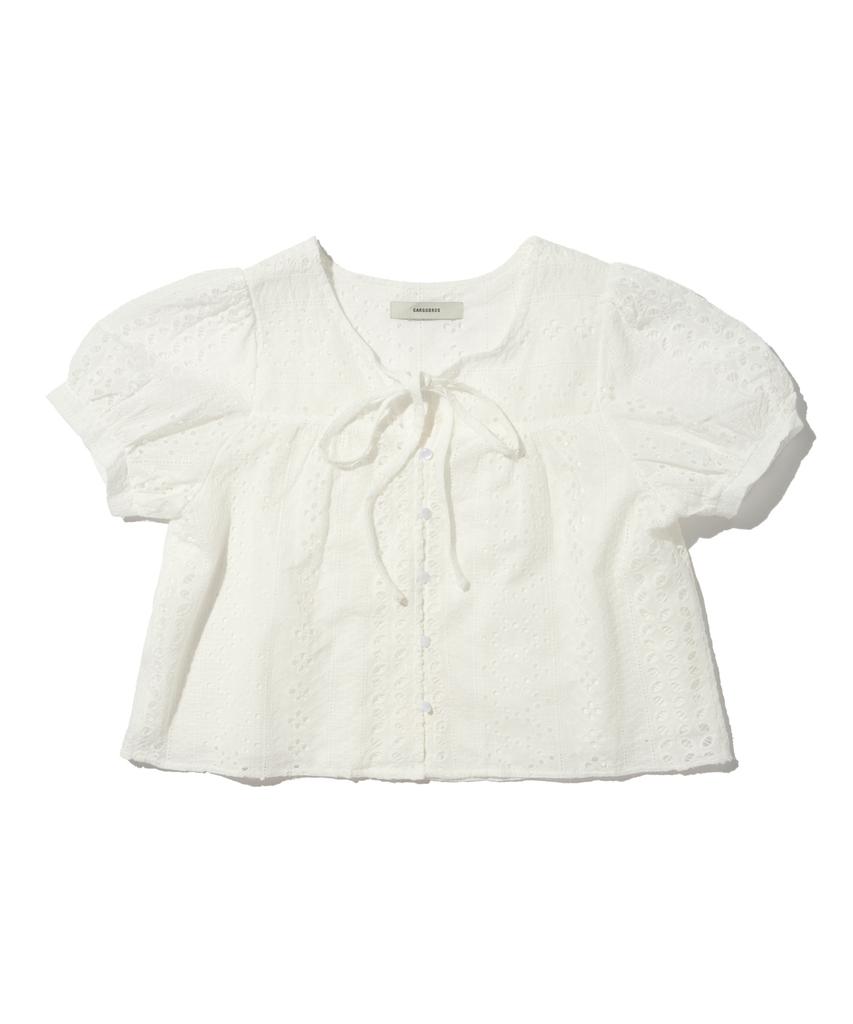 CARGOBROS FOR WOMAN Romantic Eyelet Blouse (Ivory)