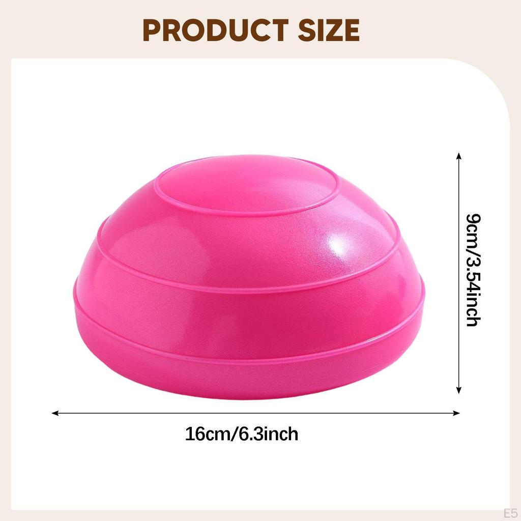 Полусфера балансировочная противоскользящая портативная, 6,3 дюйма в диаметре, универсальная, с насосом, оборудование для силовых тренировок