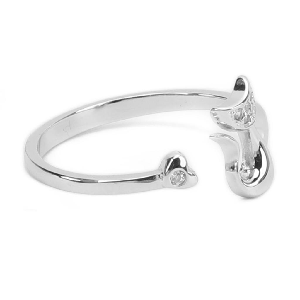 Open Ring Cat Shape Adjustable Lightweight Cute Fashionable Women Ring for Daily Party