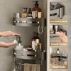 Wall Mount Bathroom Shelves Plastic Corner Shower Shelf Durable Shower Storage Rack Holder  Kitchen