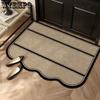 Винтажный входной ковер Простой входной коврик Грязеотталкивающий и пылеудаляющий дверной коврик