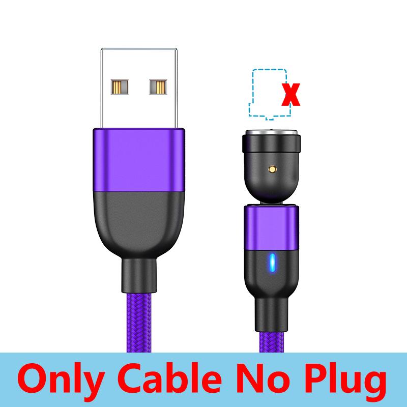1 м 2 м 3 м Магнитный зарядный кабель Micro USB Type C телефонный зарядный кабель для Samsung Xiaomi USB шнур провод 540 градусов вращающийся