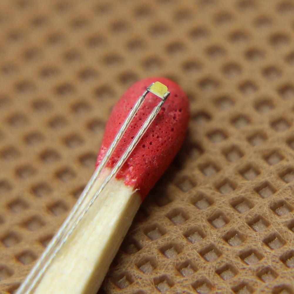 PTFE Wired SMD 0402 Chip LED White 20pcs for Train Models, Railway Models, Building Models, Model Illumination, Dioramas