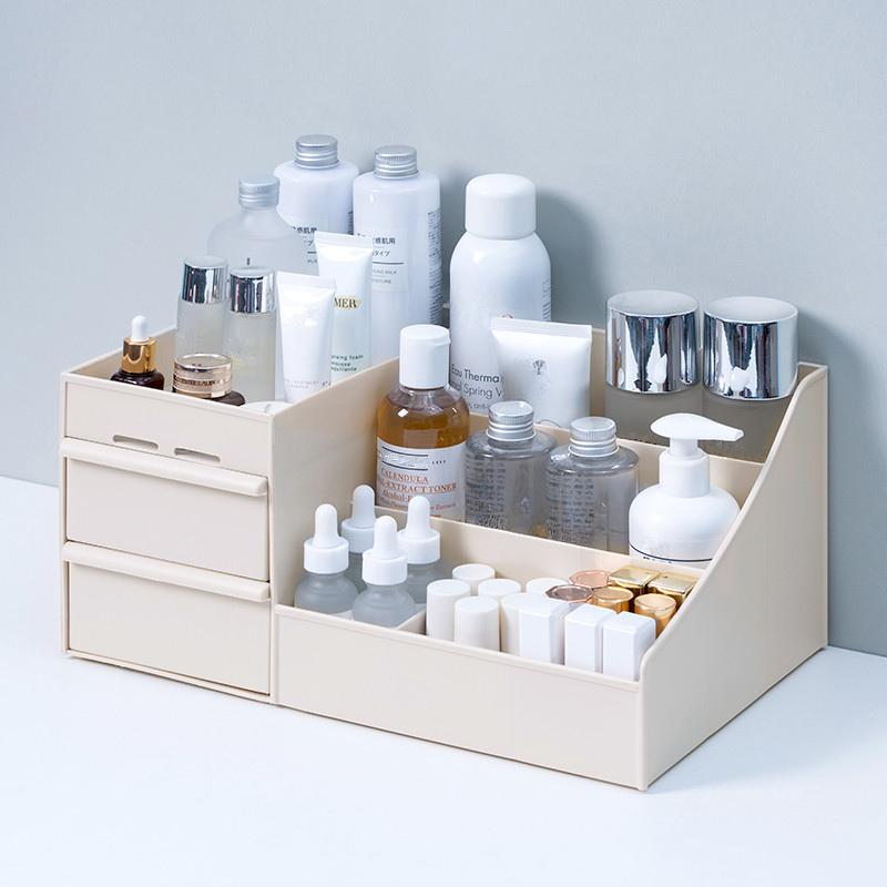 Large Capacity Cosmetic Storage Box Makeup Drawer Organizer Jewelry Nail Polish Makeup Container Desktop Sundries Storage Box