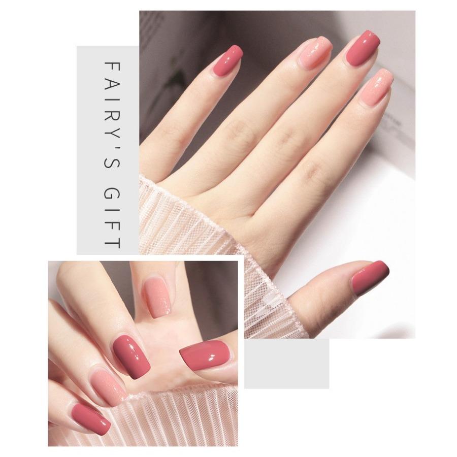Двухцветный масляный лак для ногтей, не требует выпекания, не отслаивается, быстросохнущий, с блестками, долговечный, для маникюрных салонов