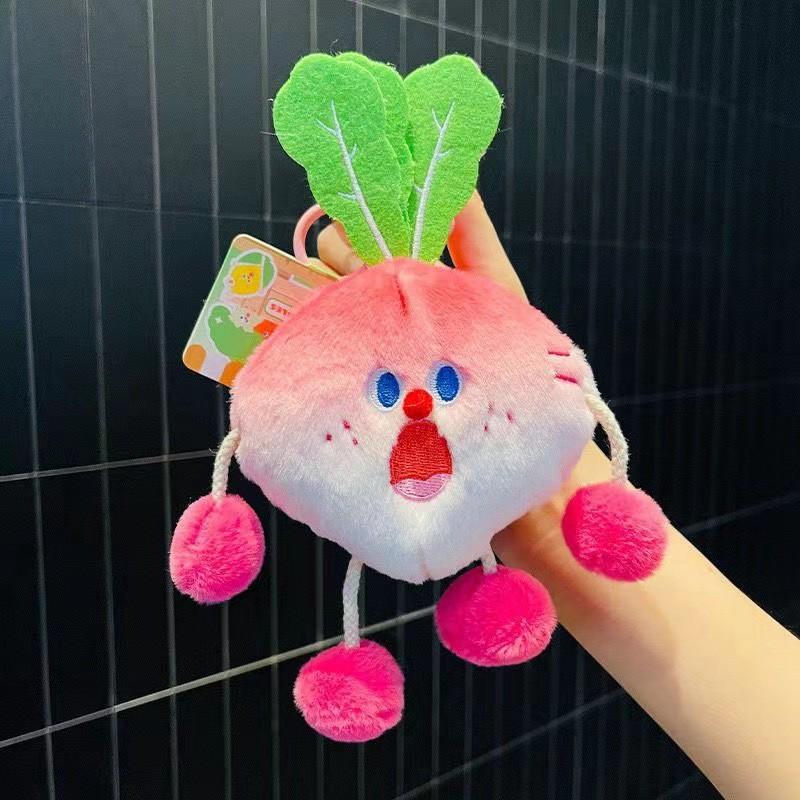 Soft Plush Vegetable Doll With Storage Pouch And Decorative For Childrens Gift