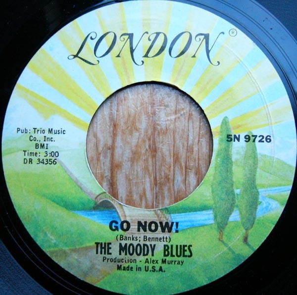7-дюймовая пластинка MOODY BLUES - Go Now! / Потеряй свои деньги 5N9726 London Records 1978 Великобритания Рок Б/У