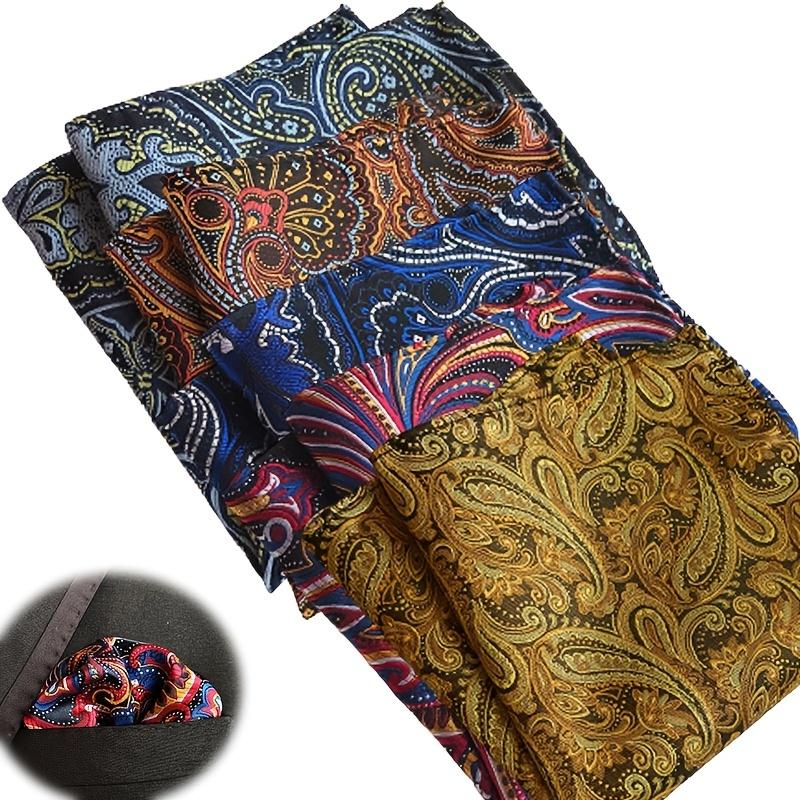 Набор из 5 мужских шелковых нагрудных платков по 10 штук — идеальный подарок на любой случай