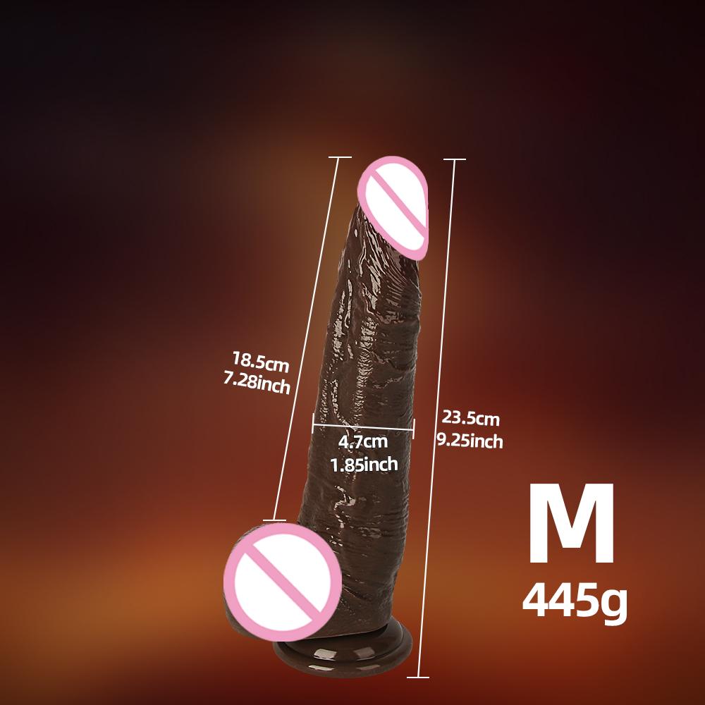 Реалистичный Большой Дилдо для Женщин Начинающих Кожа Скользящая Крайняя Плоть Анальная Вагина Стимуляция Точки G Искусственный Пенис Секс-Игрушка Мастурбатор