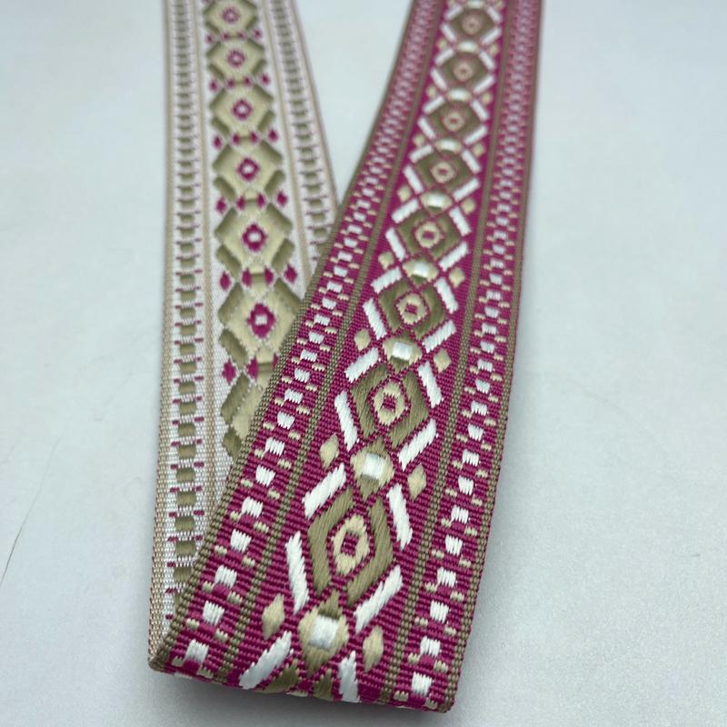 5cmx1Yard Ribbon Ethnic Style Woven Jacquard Craft Neckline Embellishment Garment Accessories Curtain Decor Multiple Colors