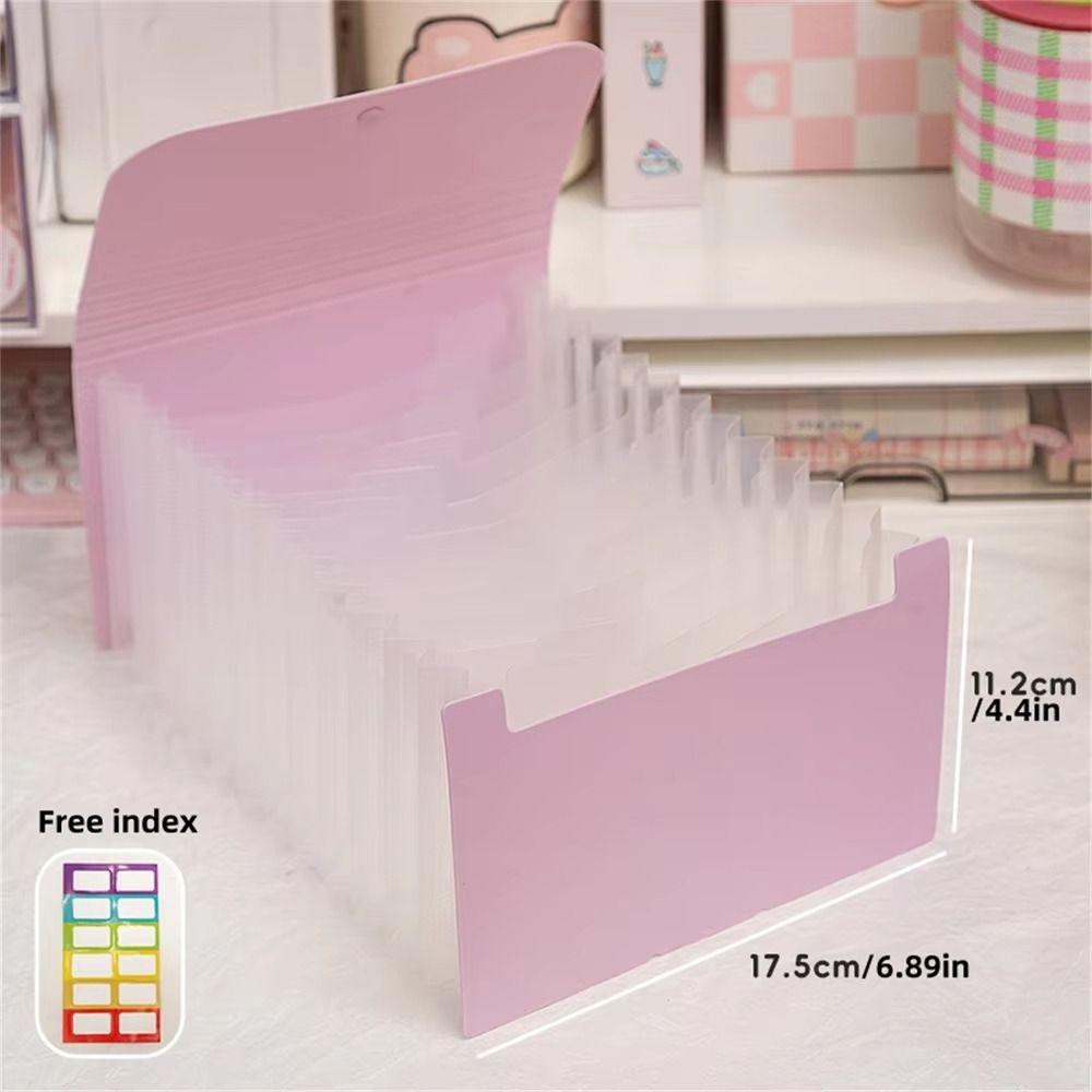 Большая вместительная папка-расширитель для файлов, однотонный цветной держатель для офисных файлов