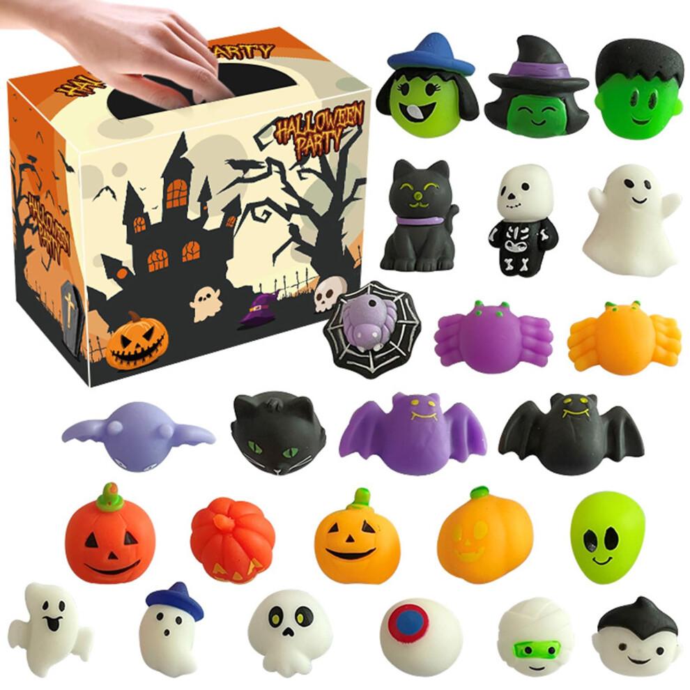 Halloween Pumpkin Squeeze Toy Portable Pocket Fidget For Kids Teens Adults, Stress Relief And Study Concentration