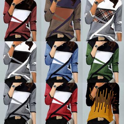 Осенне-зимний женский вязаный теплый свитер из кашемира с длинным рукавом, термопуловеры с круглым вырезом, повседневный свободный женский свитер