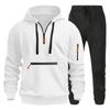 Men's Sweater Suit Hoodie Pocket Zipper Pullover Sports Fleece Sweater Sweatpants Two-piece Suit