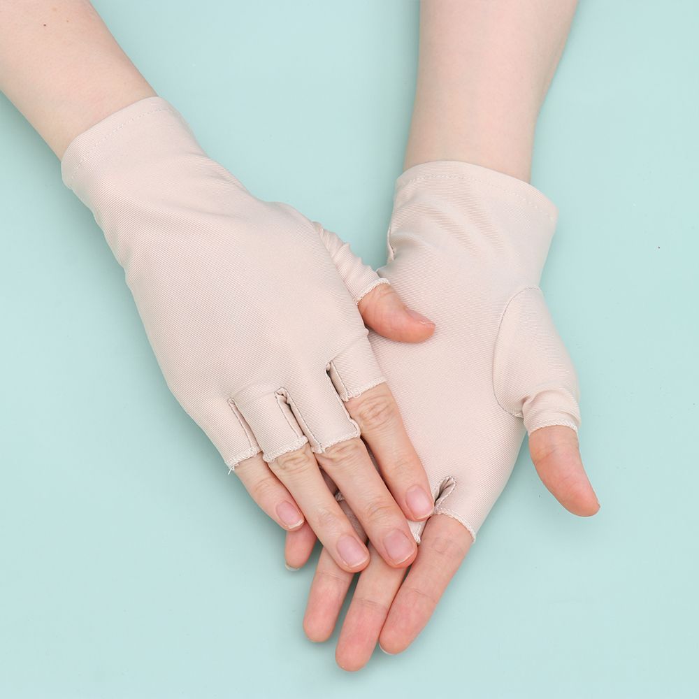 Spring Autumn Thin Short Summer Mittens Sun Protection Sports/Driving/Biking Half Finger Gloves