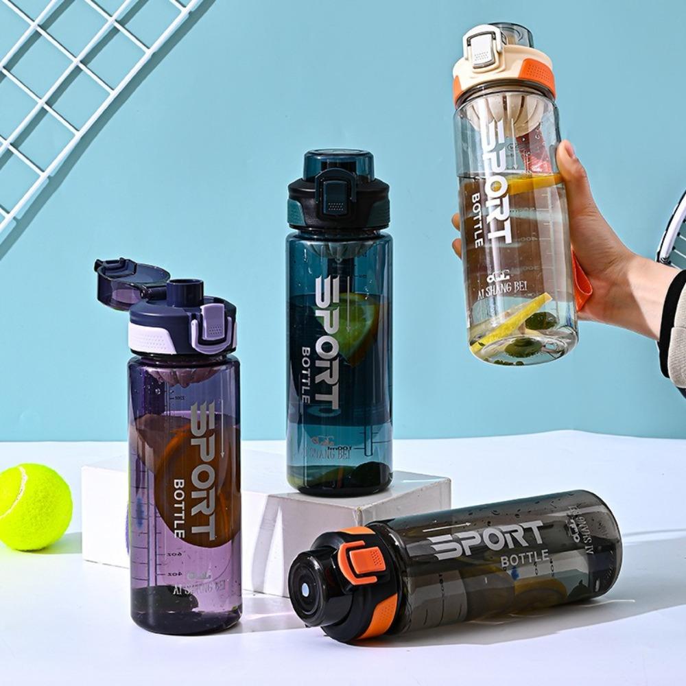 Plastic Clear Drink Bottle Leakproof Travel Kettle Portable Sports Water Bottle