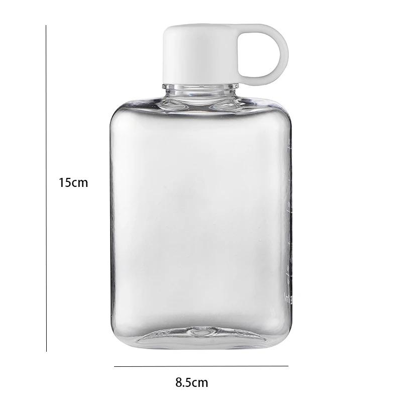 360ML BPA Free Sport Water Bottle Crystal Clear Plastic Portable Cup Juice Milk Outdoor Drinks Portable Outdoor Cup