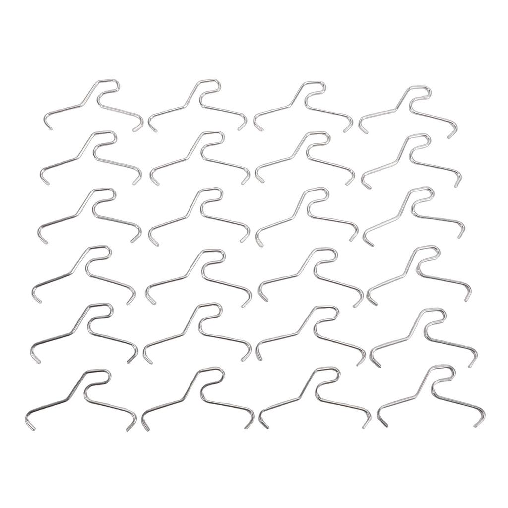 24pcs Brick Hook Multi Purpose Stainless Steel No Drill Brick Clamps for Hanging Xmas Wreaths Lights Decorations