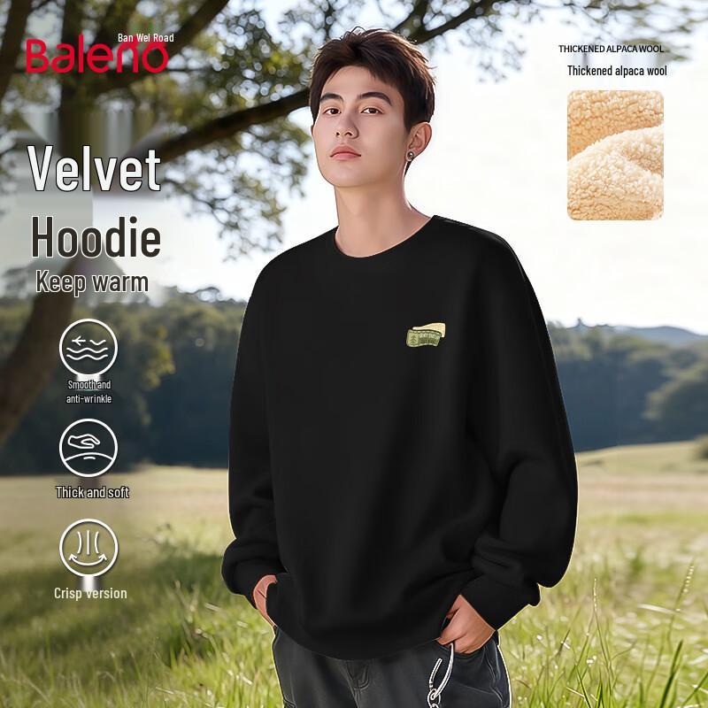 Baleno Men's Oversized Thermal Crewneck Sweatshirt