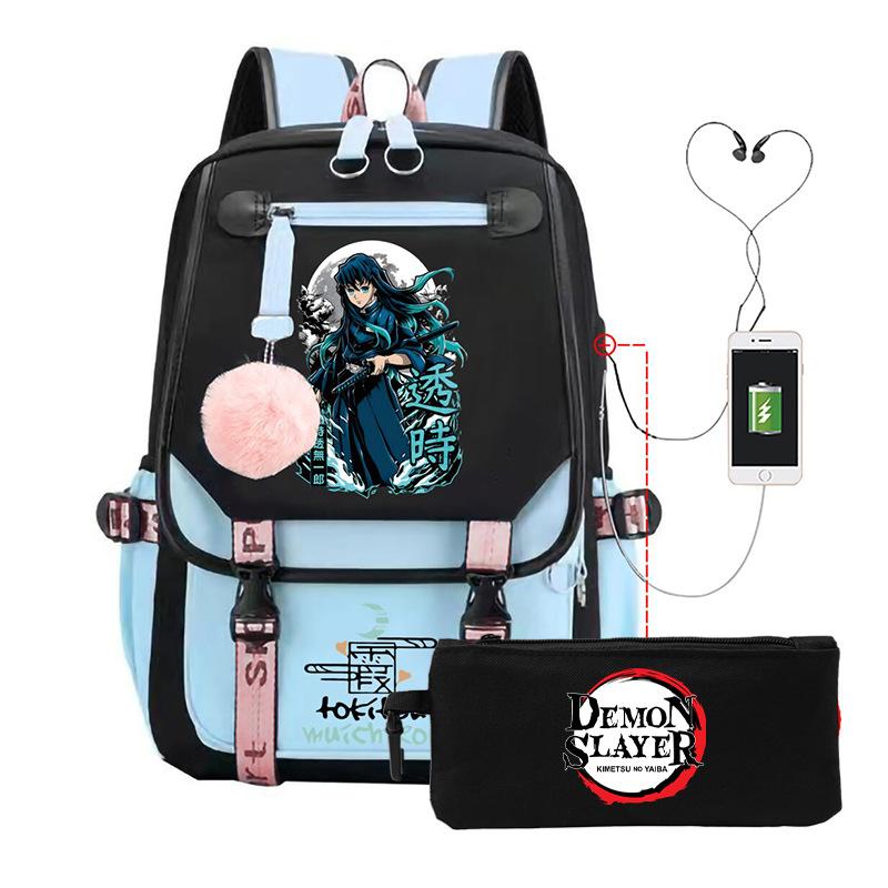 Школьный рюкзак в стиле аниме «Токито Муичиро» (набор периферийных устройств) — пенал для учеников.