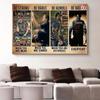 Be Strong Be Brave Be Humble Be Badass Paramedic Poster Canvas Painting Wall Art Gift for Friend Hospital Rescue Emergency Decor No Frame
