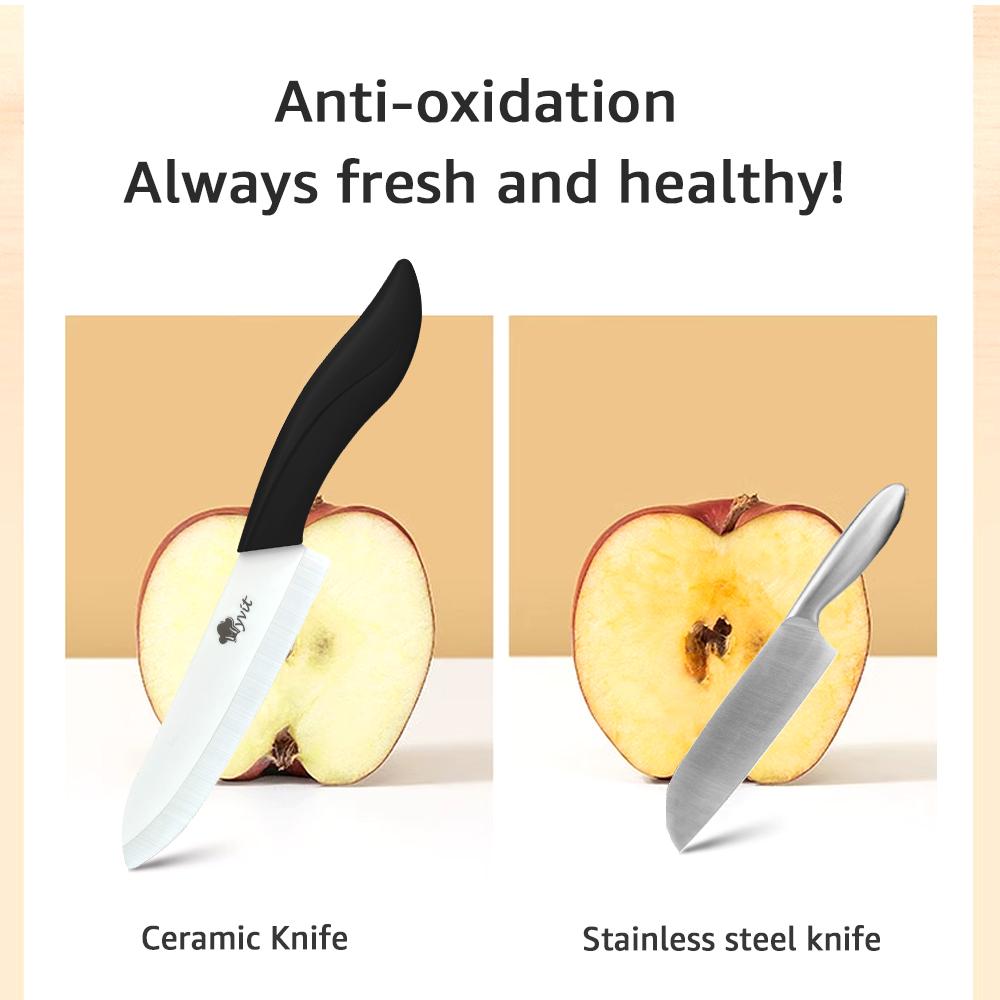 Керамический кухонный нож 3 4 5 6 дюймов Шеф-нож Универсальный Нож для нарезки Овощной нож Набор для чистки Белый циркониевый клинок Для приготовления Мясной нож