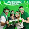 Солнцезащитные очки без оправы Four Leaf Clover Funny Fashion Green Festival Costumes Party Glasses Beach Sunglasses