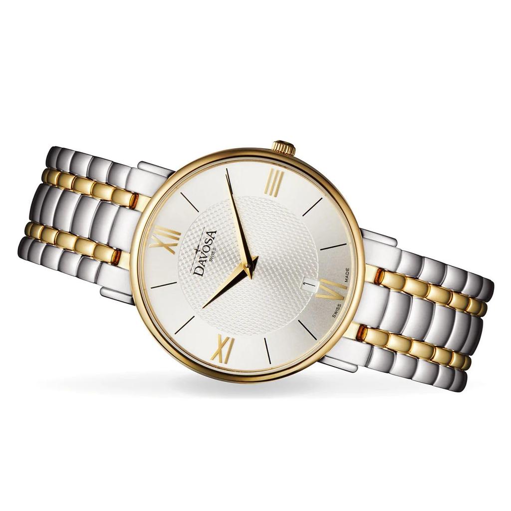 Часы 2 Hand Date Pianos II Swiss Made Silver [Davosa] 163.477.15 Мужские