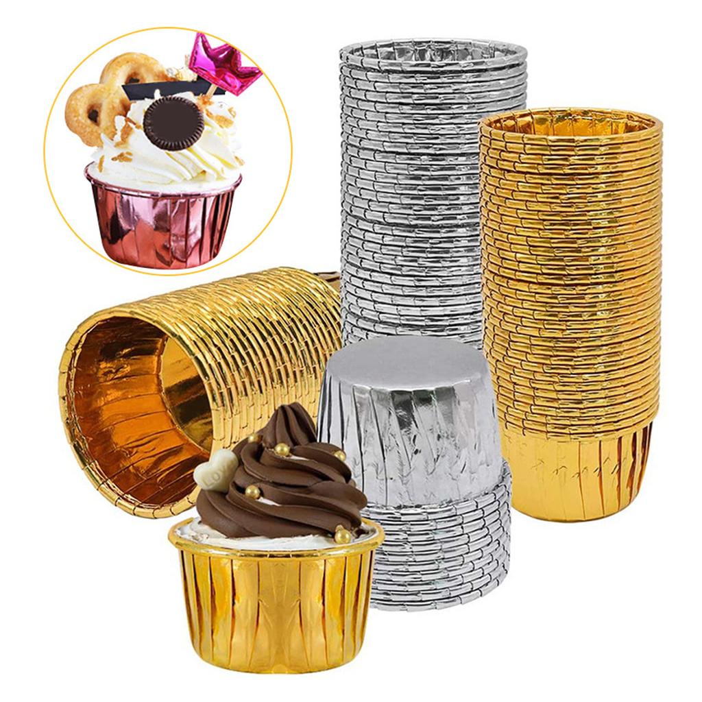 Алюминиевая фольга Формы для выпечки кексов и маффинов Формочки для кексов Формочки для кексов Пищевые формы для кексов Инструмент для торта Кухонный гаджет