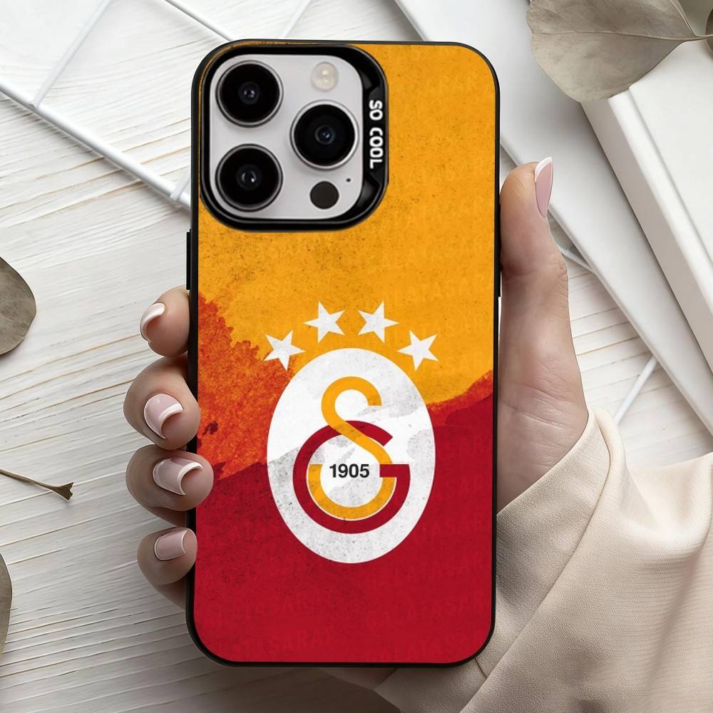 G-Galatasaray-y S-SK pattern-n 1905 Чехол для телефона для iPhone17,16,15,14,13,12,11 Plus,Pro Max Черный Конфетный Посеребренный Чехол