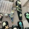 Серия Океан 3D Силиконовая Форма для Ногтей Медуза Морская Звезда Ракушка Искусство Ногтей Резьба Шаблоны Инструмент для Дизайна Маникюра Декор для Дизайна Ногтей Сделай Сам