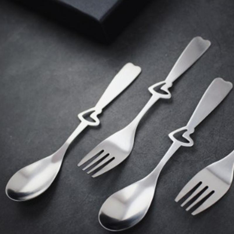 1 шт./набор из нержавеющей стали в форме сердца, ложка для размешивания кофе, десертная ложка для мороженого, чайная ложка, кухонная утварь, аксессуары