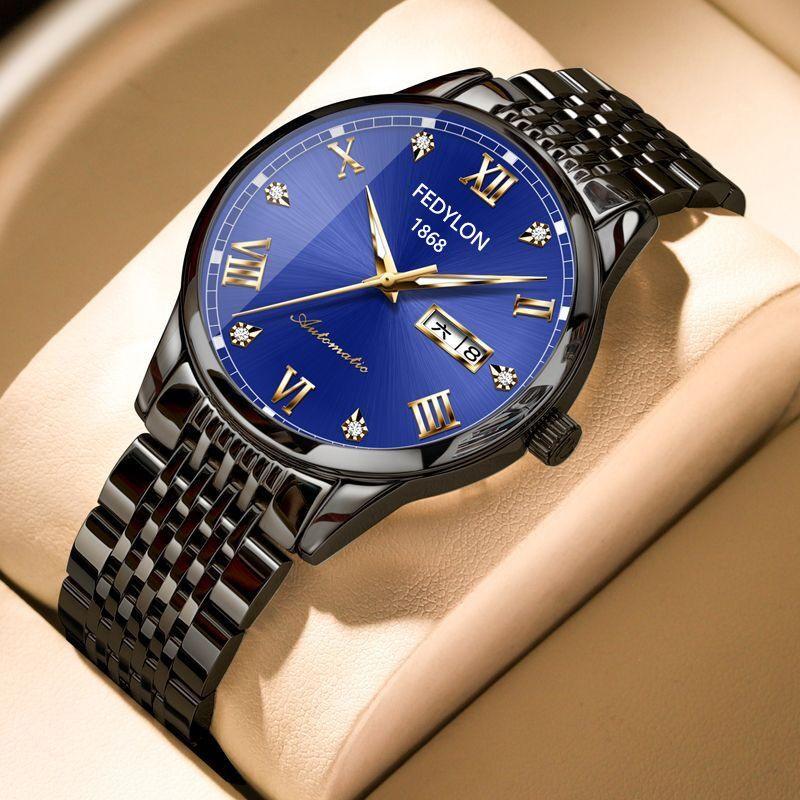 Мужские студенческие светящиеся водонепроницаемые деловые модные европейские и американские часы мужские кварцевые часы