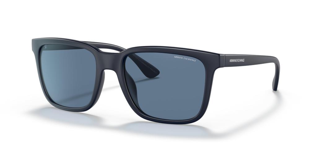 Armani Exchange AX4112SU Matte Blue 55 Men's Sunglasses,